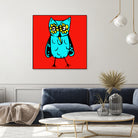 Rebel Owl by Tina Franco on GIANT ART - red digital drawing