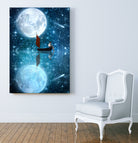 The Moon and Me by Diogo Veríssimo on GIANT ART - blue photo manipulation