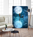 The Moon and Me by Diogo Veríssimo on GIANT ART - blue photo manipulation