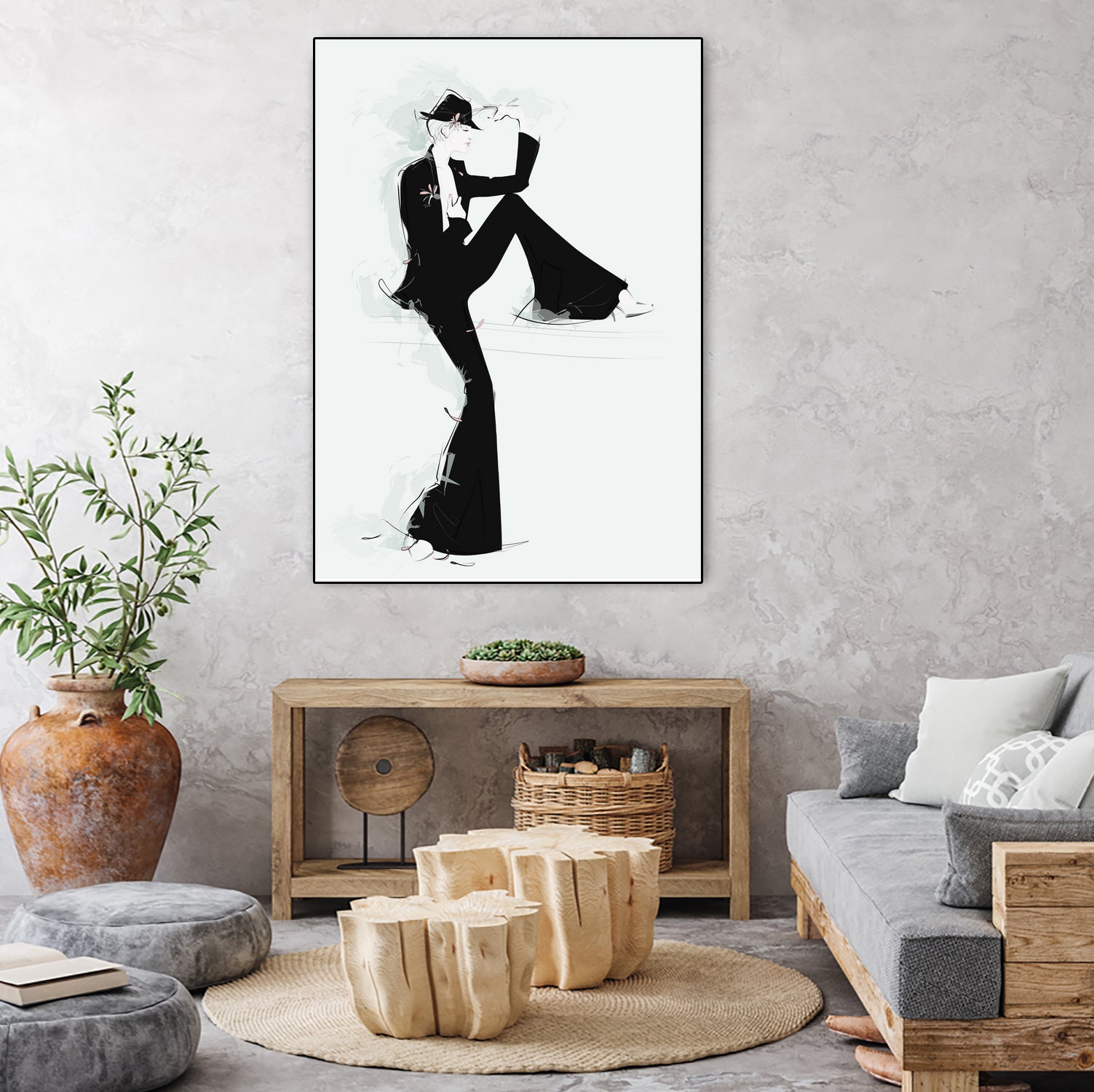 Tuxedo by Jennifer Griffey on GIANT ART - black digital painting