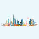 World landmarks by Gleb Tagirov on GIANT ART - white vector illustration