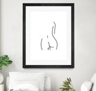 DERRIERE nude line art by Karli Florence on GIANT ART - white digital drawing