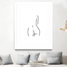 DERRIERE nude line art by Karli Florence on GIANT ART - white digital drawing