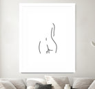 DERRIERE nude line art by Karli Florence on GIANT ART - white digital drawing