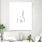 DERRIERE nude line art by Karli Florence on GIANT ART - white digital drawing