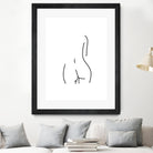 DERRIERE nude line art by Karli Florence on GIANT ART - white digital drawing