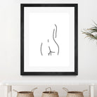 DERRIERE nude line art by Karli Florence on GIANT ART - white digital drawing