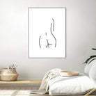 DERRIERE nude line art by Karli Florence on GIANT ART - white digital drawing