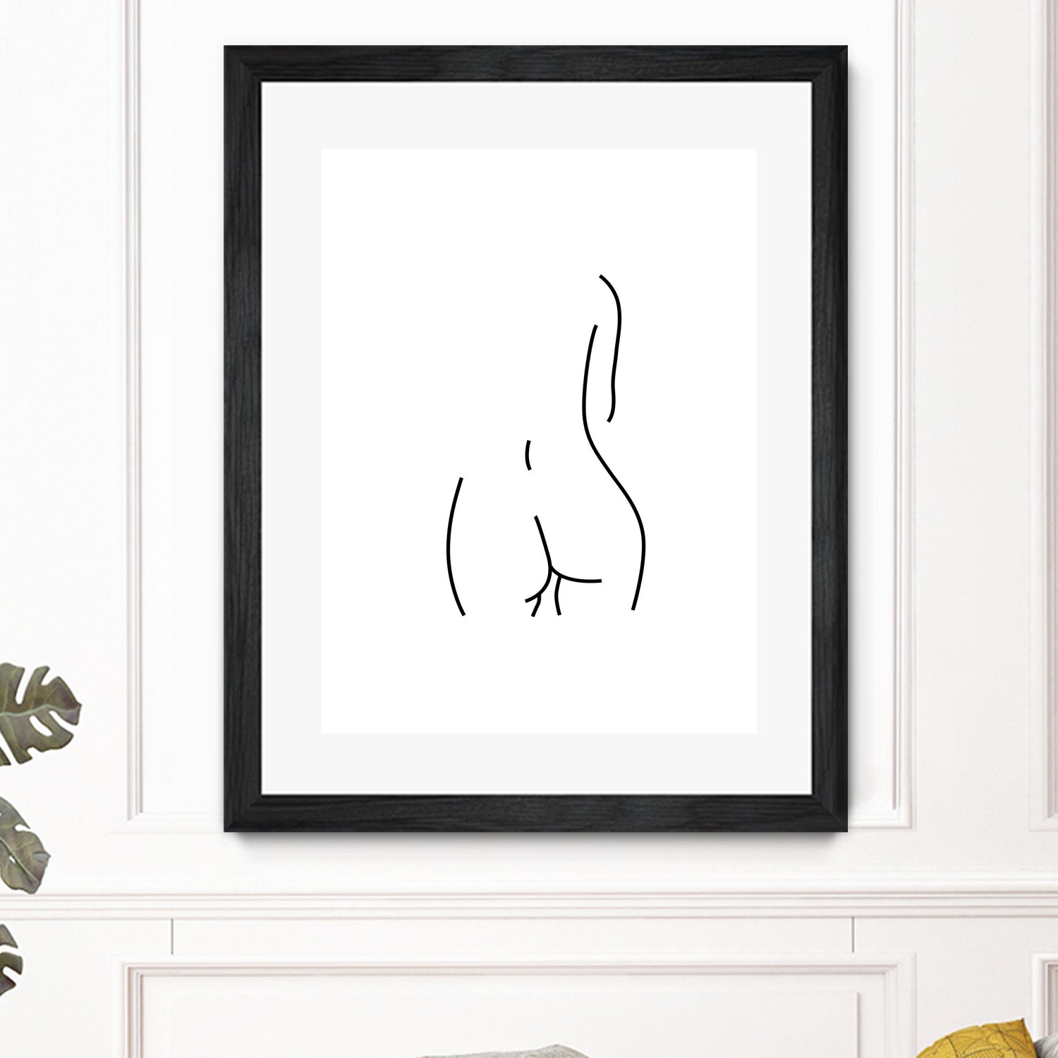 DERRIERE nude line art by Karli Florence on GIANT ART - white digital drawing