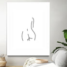 DERRIERE nude line art by Karli Florence on GIANT ART - white digital drawing