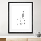 DERRIERE nude line art by Karli Florence on GIANT ART - white digital drawing