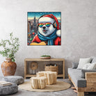 XMAS POLAR BEAR NYC 2 by OTIS PORRITT on GIANT ART - red digital painting