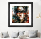 Watercolor Warrior Woman #2 by Isabel Cerdá Muñoz on GIANT ART - red digital painting