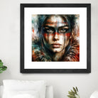 Watercolor Warrior Woman #2 by Isabel Cerdá Muñoz on GIANT ART - red digital painting