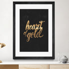 Heart of Gold by Arthur Willian Presser on GIANT ART - black typography