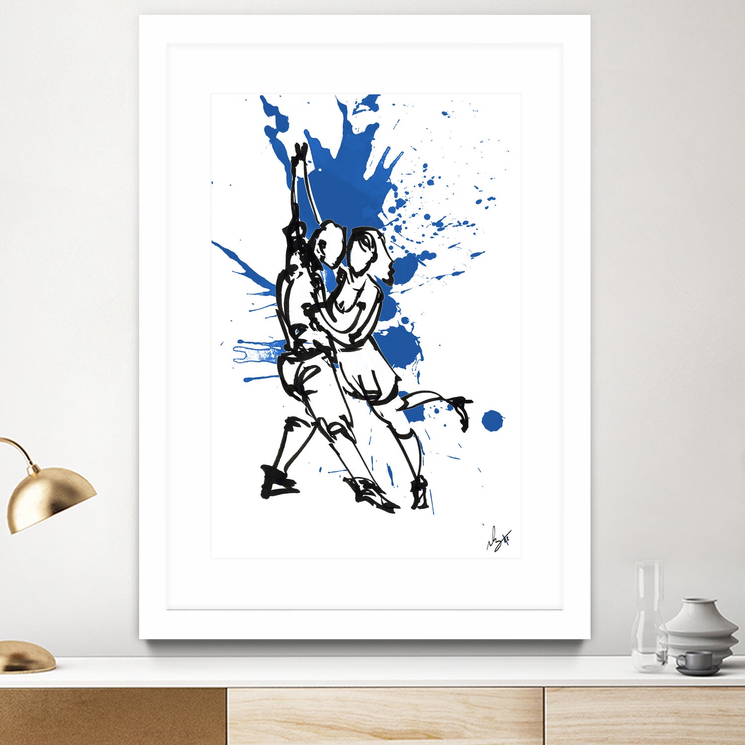 DancInk folks-37 by Nicolas Lachance-Brais on GIANT ART - blue digital painting