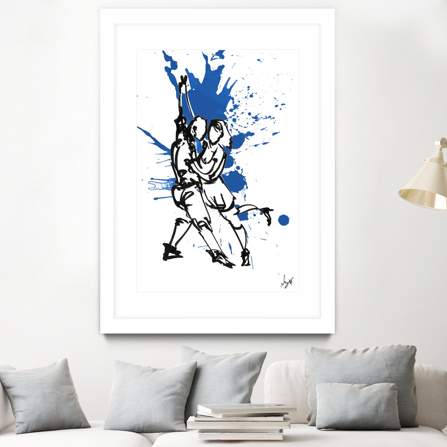 DancInk folks-37 by Nicolas Lachance-Brais on GIANT ART - blue digital painting