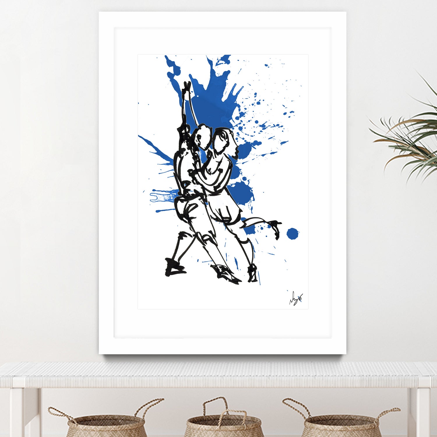 DancInk folks-37 by Nicolas Lachance-Brais on GIANT ART - blue digital painting