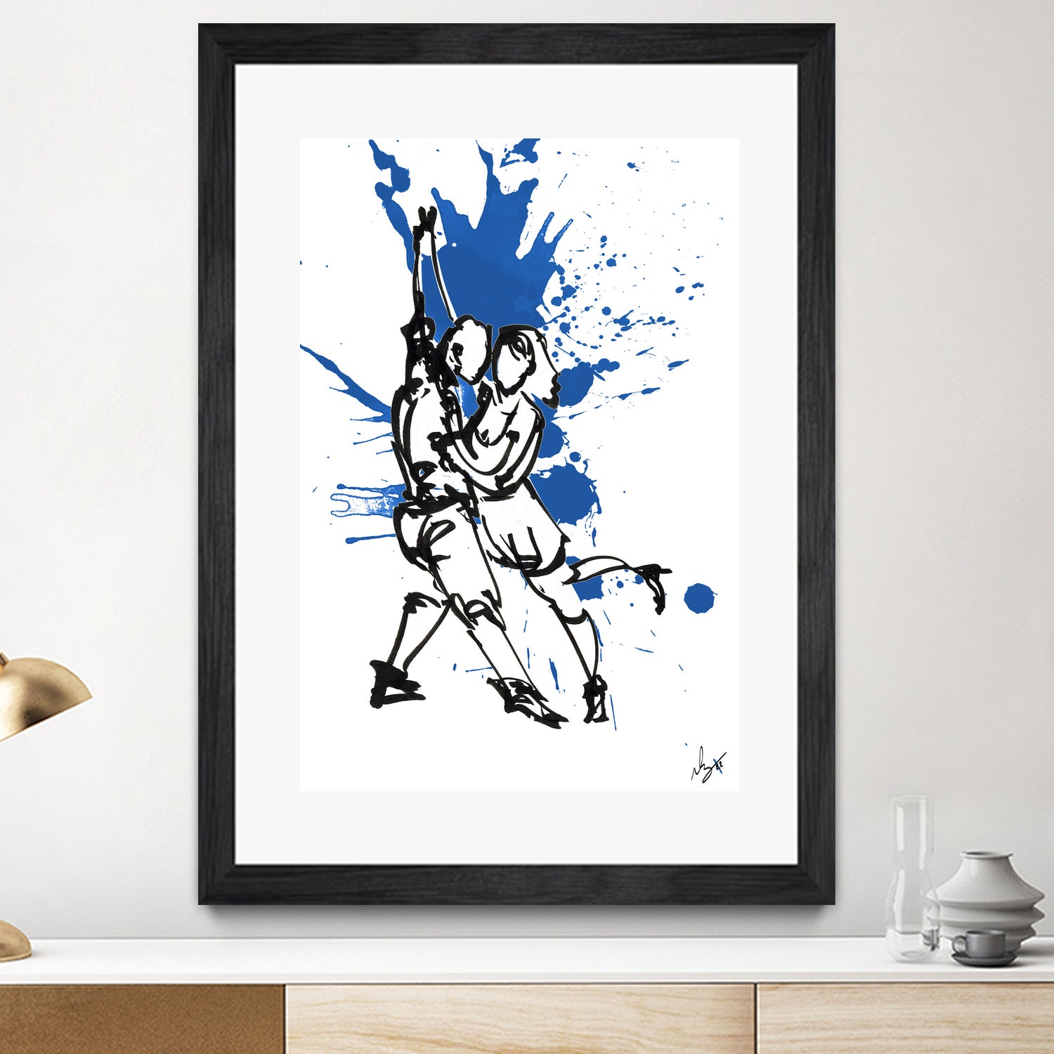 DancInk folks-37 by Nicolas Lachance-Brais on GIANT ART - blue digital painting