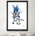 DancInk folks-37 by Nicolas Lachance-Brais on GIANT ART - blue digital painting