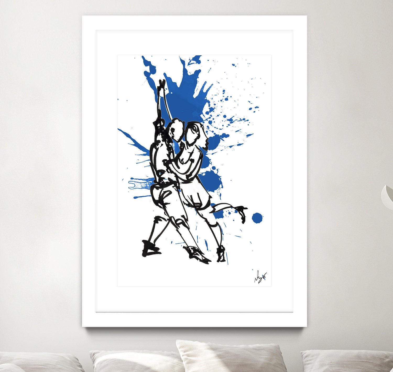 DancInk folks-37 by Nicolas Lachance-Brais on GIANT ART - blue digital painting