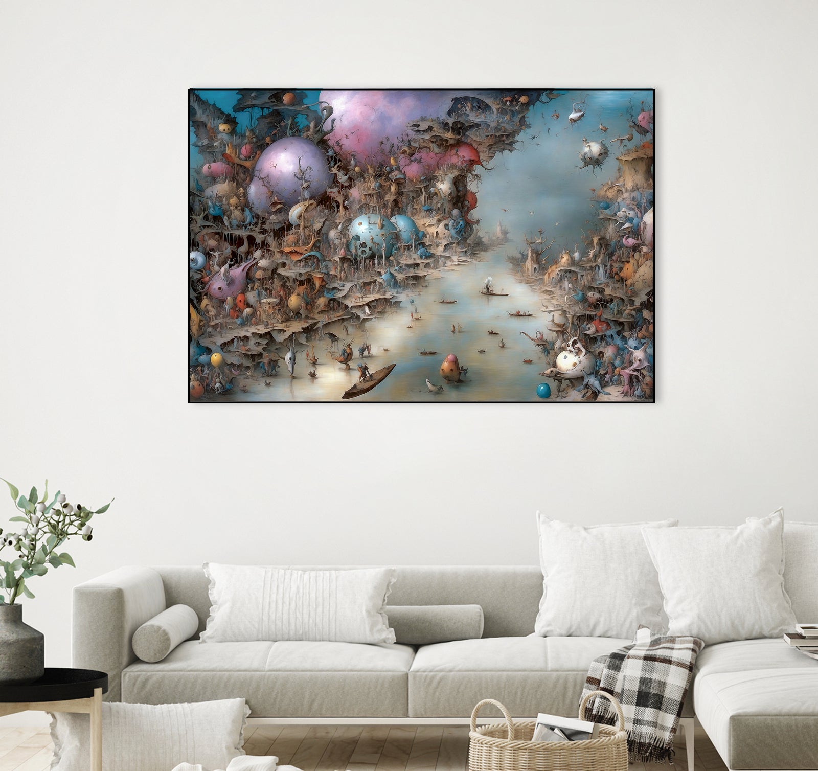 Fighting The Current Of The River Of Regret by Eric Ton on GIANT ART - white digital painting