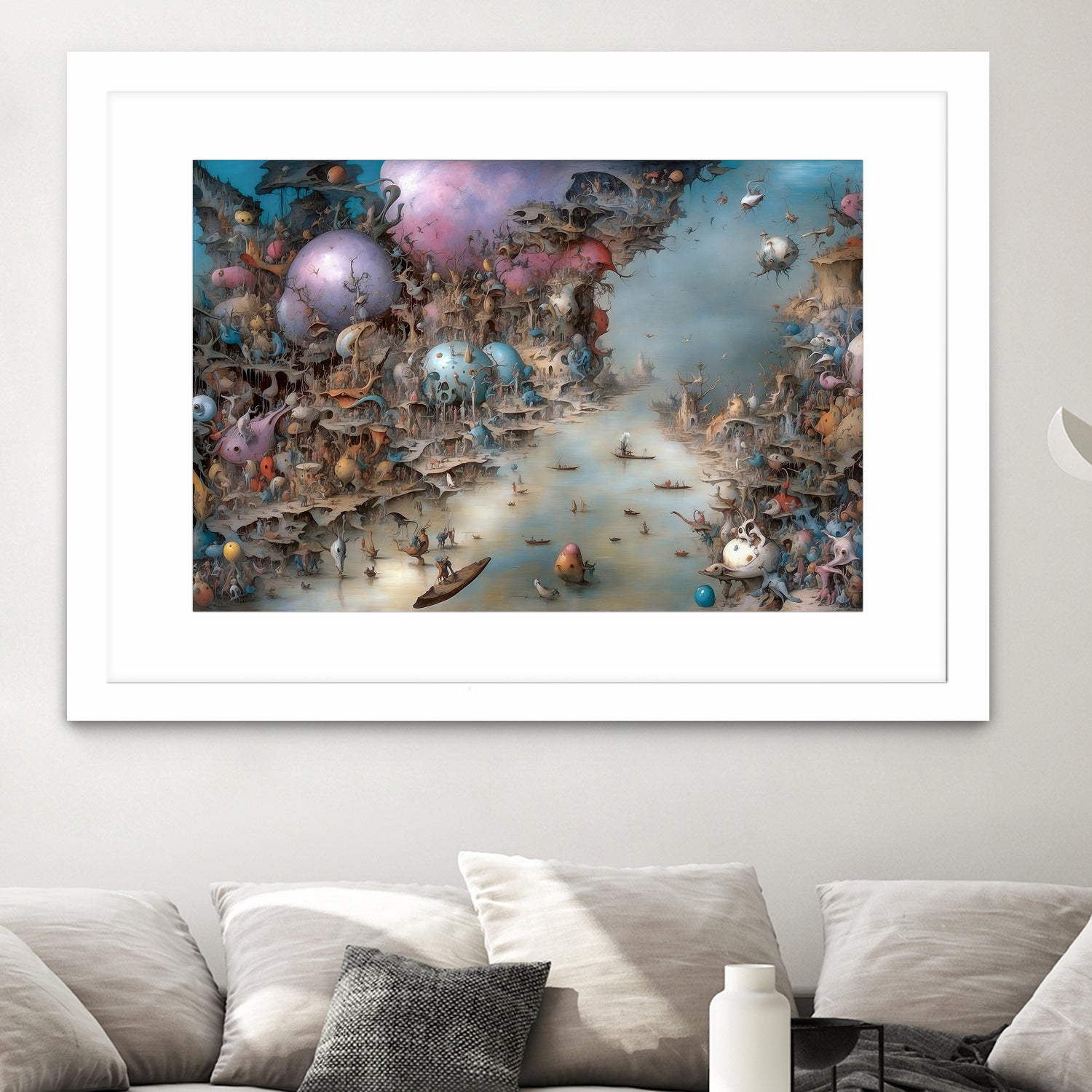 Fighting The Current Of The River Of Regret by Eric Ton on GIANT ART - white digital painting