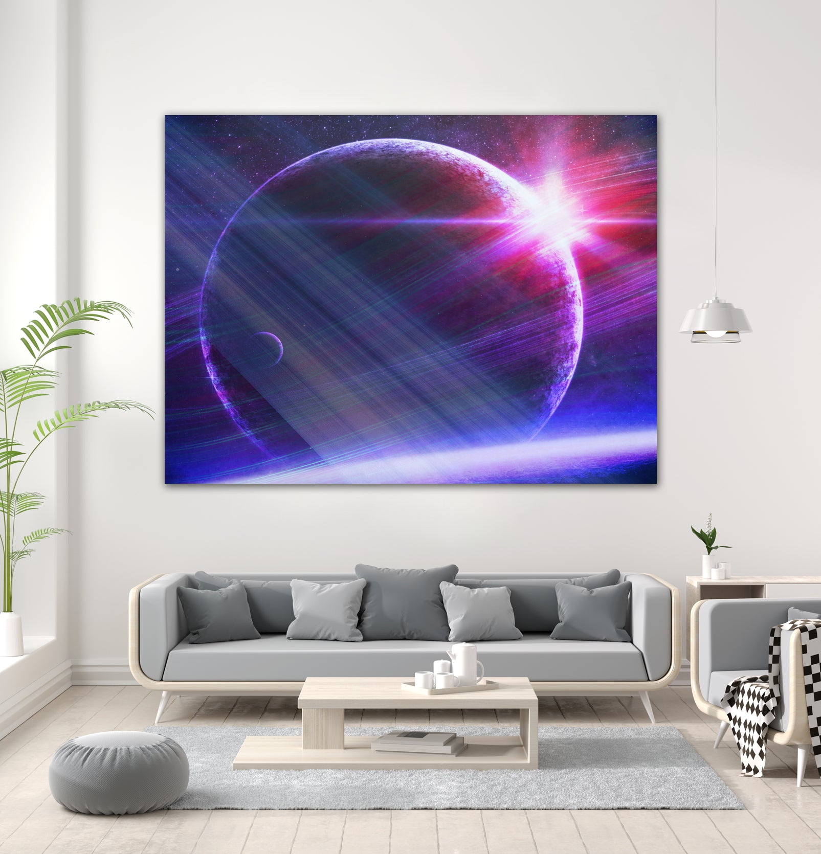 Parallel world by Carrie Lacey-Donahue on GIANT ART - fuchsia photo illustration