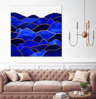 Blue Hills by Elisabeth Fredriksson on GIANT ART - blue mixed media