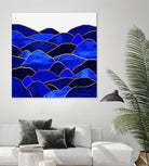 Blue Hills by Elisabeth Fredriksson on GIANT ART - blue mixed media