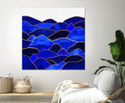 Blue Hills by Elisabeth Fredriksson on GIANT ART - blue mixed media