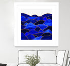 Blue Hills by Elisabeth Fredriksson on GIANT ART - blue mixed media