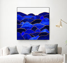 Blue Hills by Elisabeth Fredriksson on GIANT ART - blue mixed media