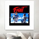 16-bit Fighters by Claudia Labarca on GIANT ART - blue digital painting