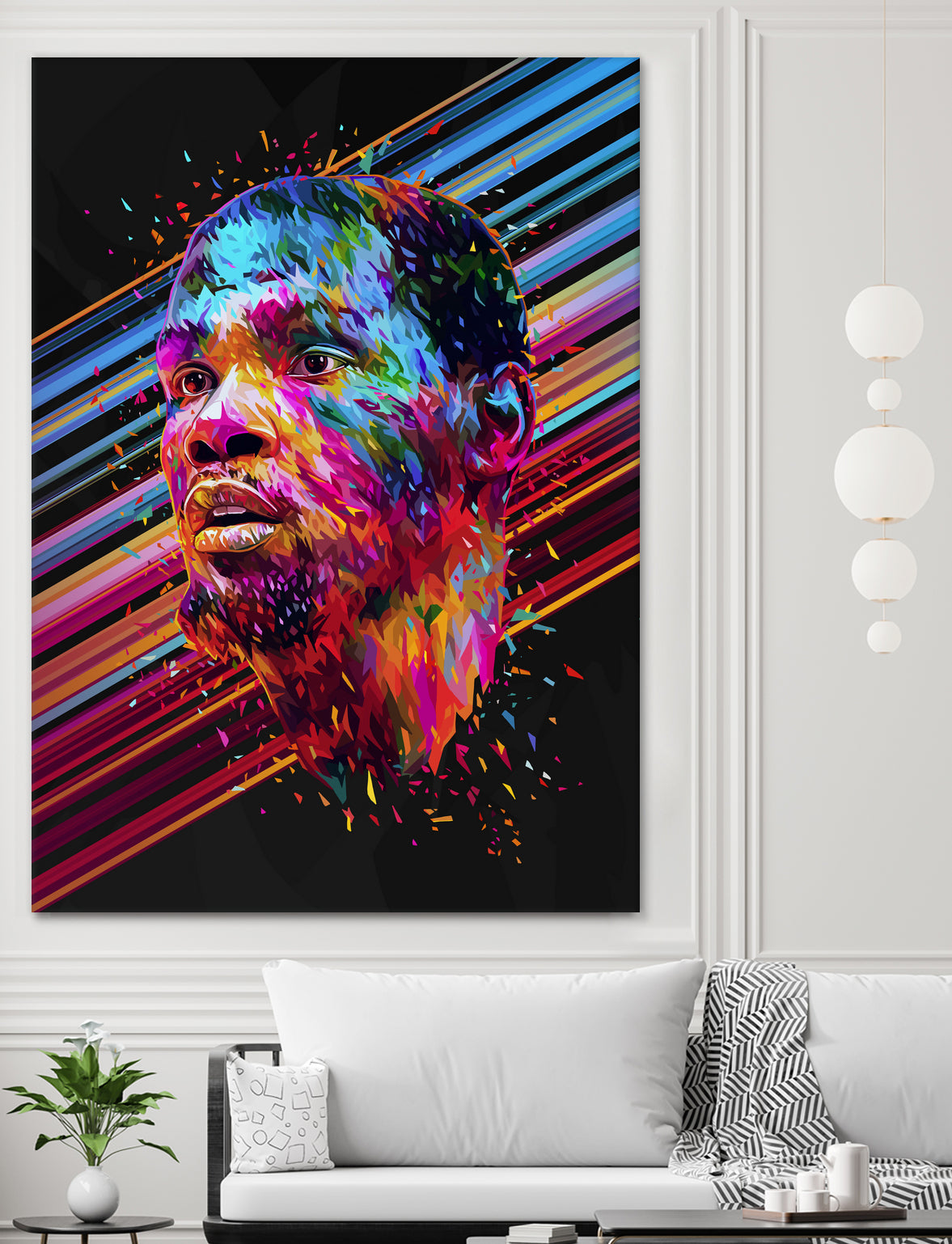 Kevin Durant by Alessandro Pautasso on GIANT ART - blue digital painting