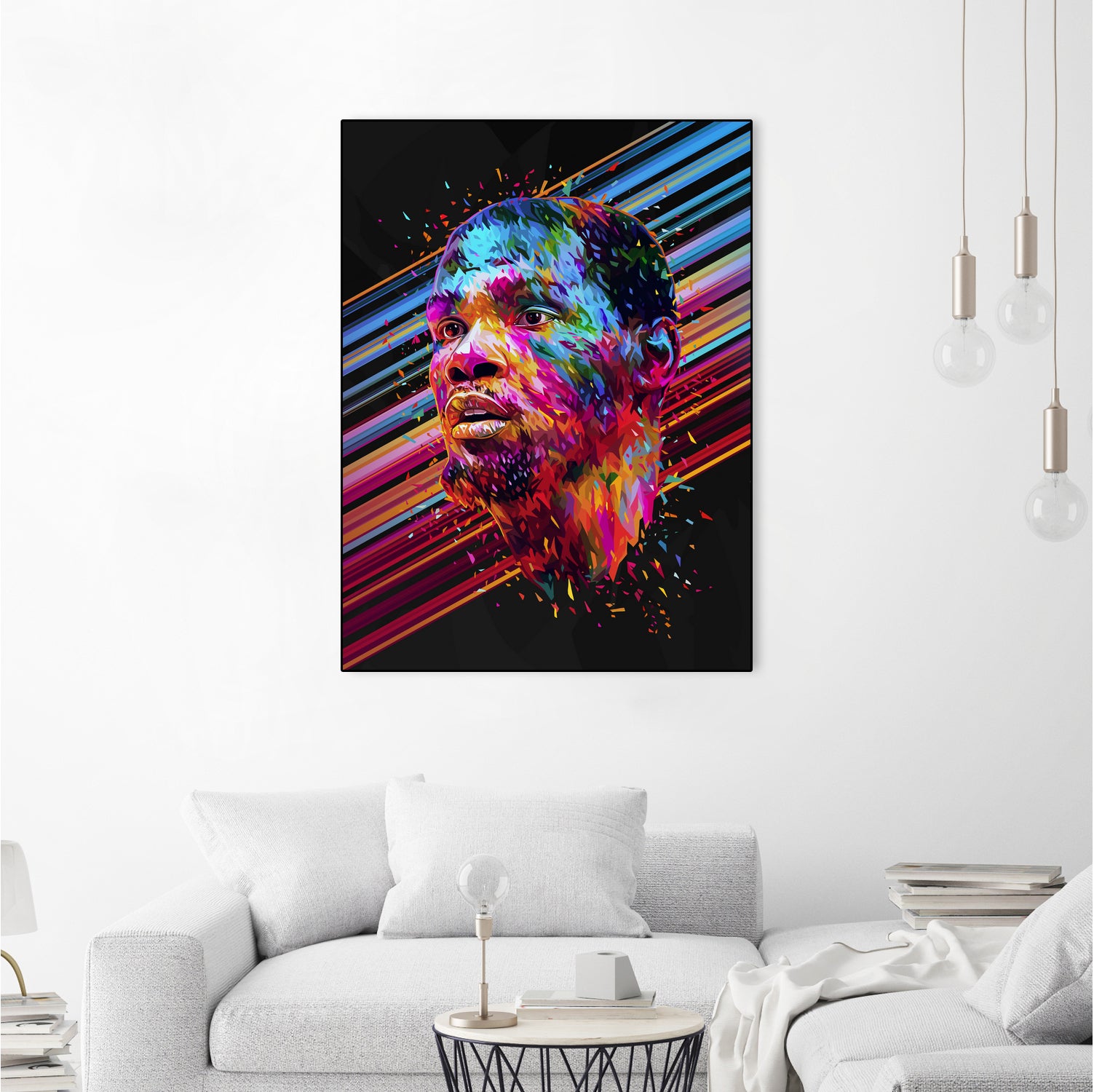 Kevin Durant by Alessandro Pautasso on GIANT ART - blue digital painting