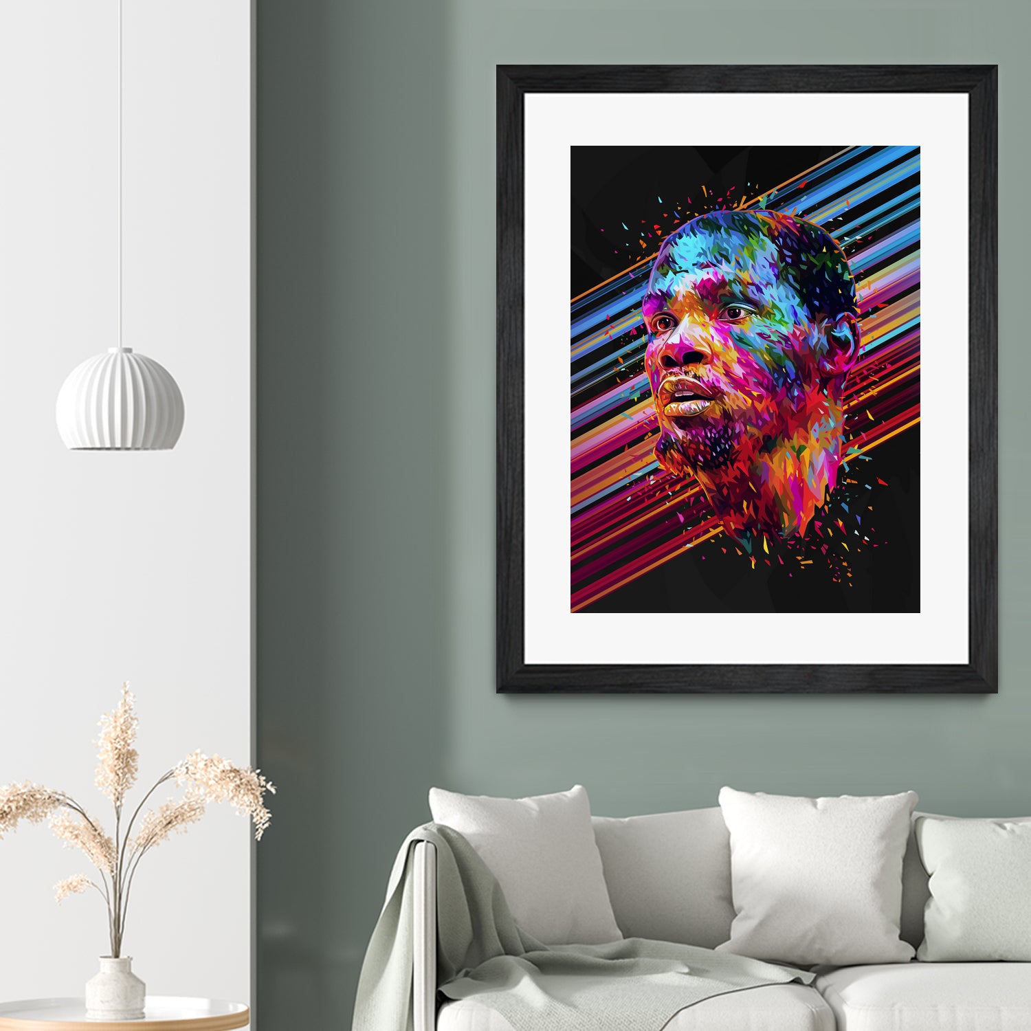 Kevin Durant by Alessandro Pautasso on GIANT ART - blue digital painting