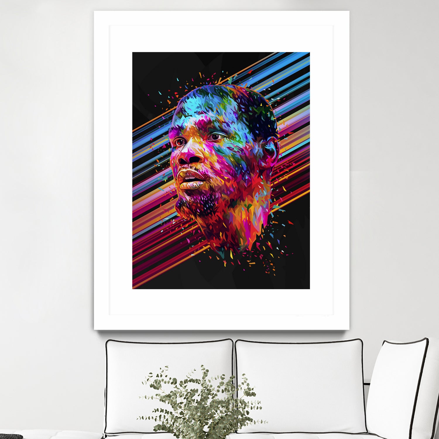 Kevin Durant by Alessandro Pautasso on GIANT ART - blue digital painting