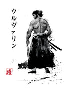 Immortal Samurai sumi-e by Antonio Camarena on GIANT ART - white digital painting