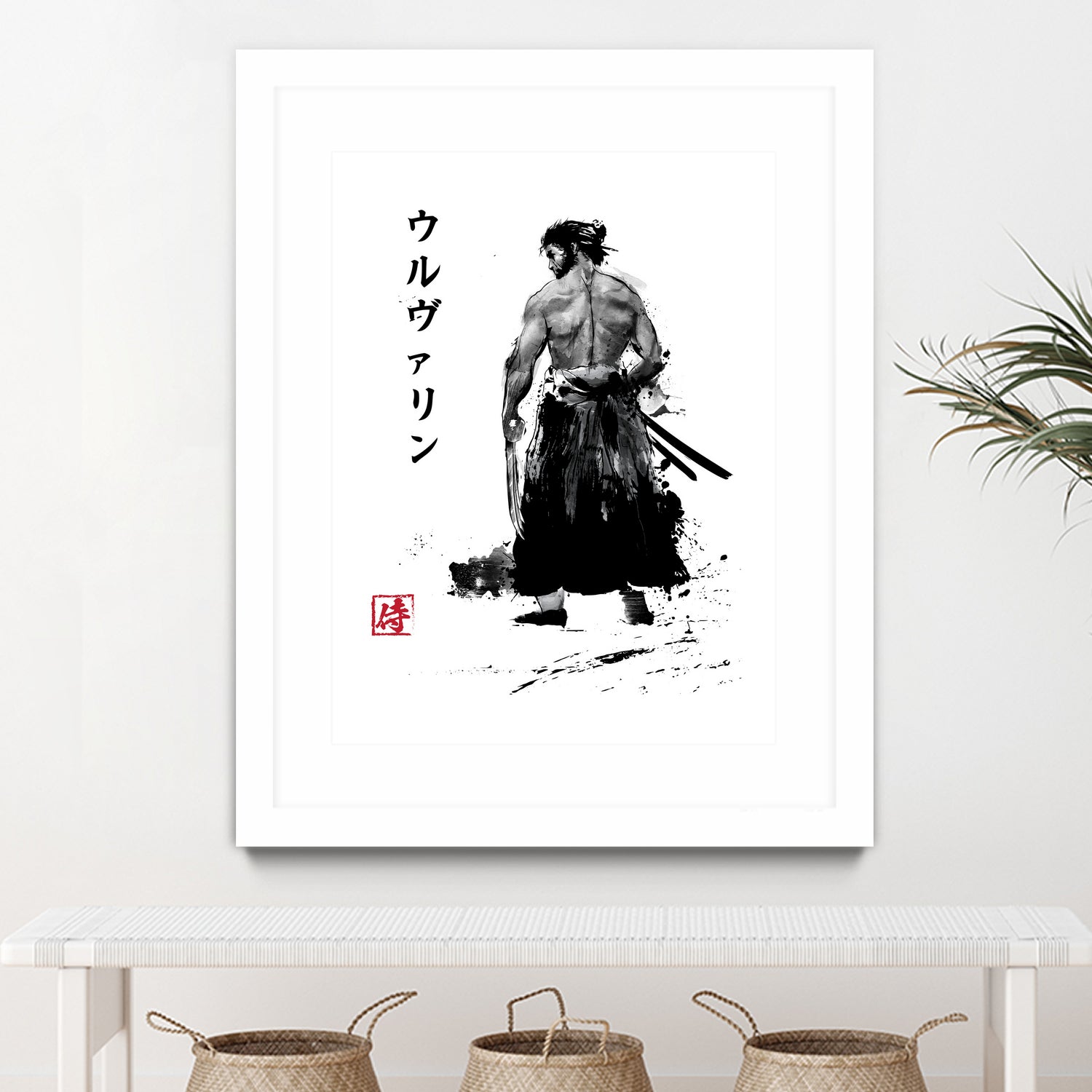 Immortal Samurai sumi-e by Antonio Camarena on GIANT ART - white digital painting