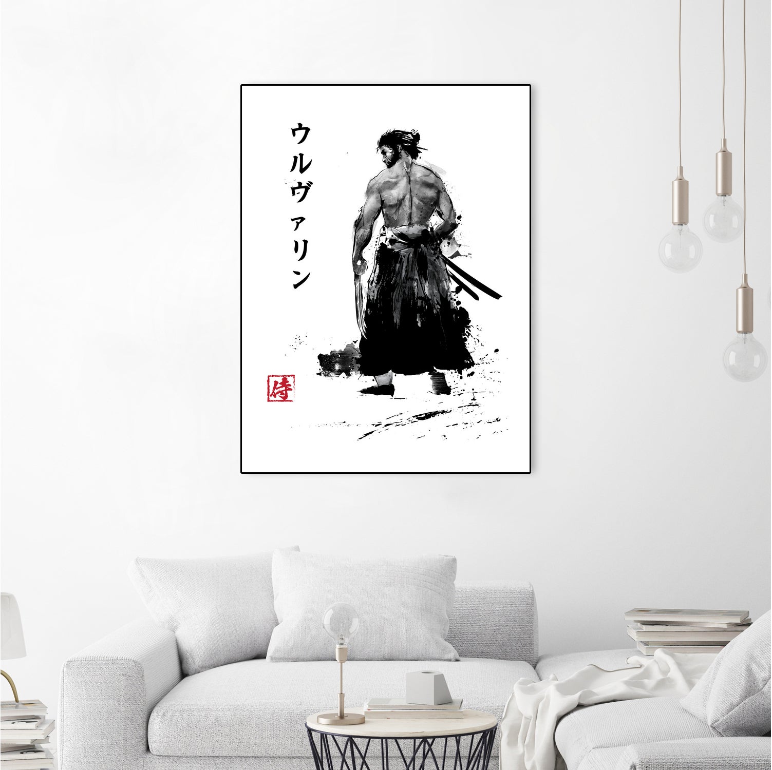 Immortal Samurai sumi-e by Antonio Camarena on GIANT ART - white digital painting