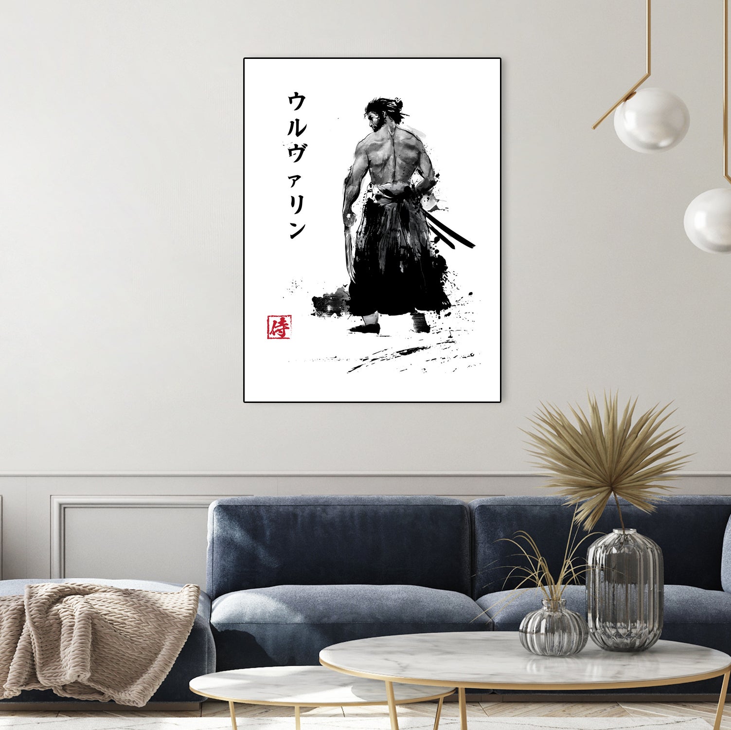 Immortal Samurai sumi-e by Antonio Camarena on GIANT ART - white digital painting