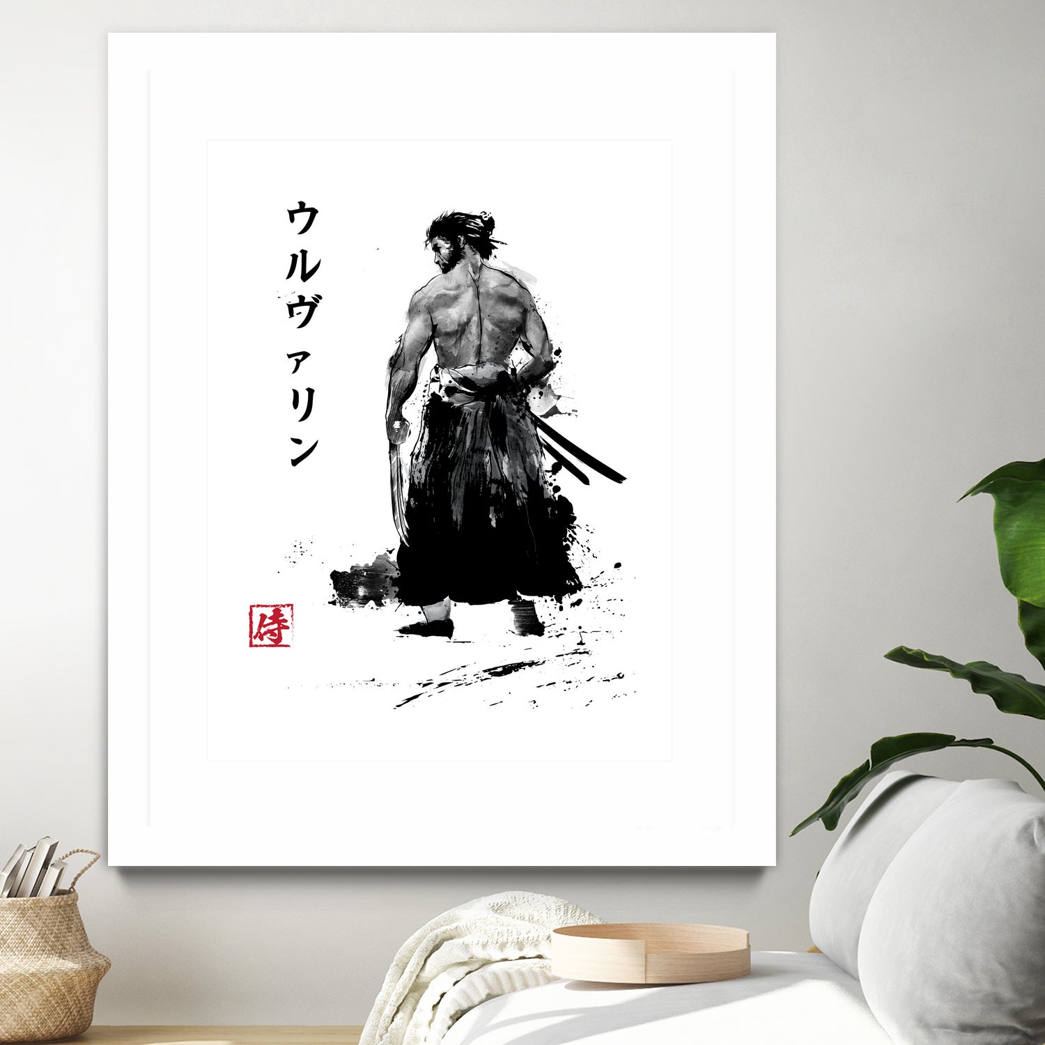 Immortal Samurai sumi-e by Antonio Camarena on GIANT ART - white digital painting