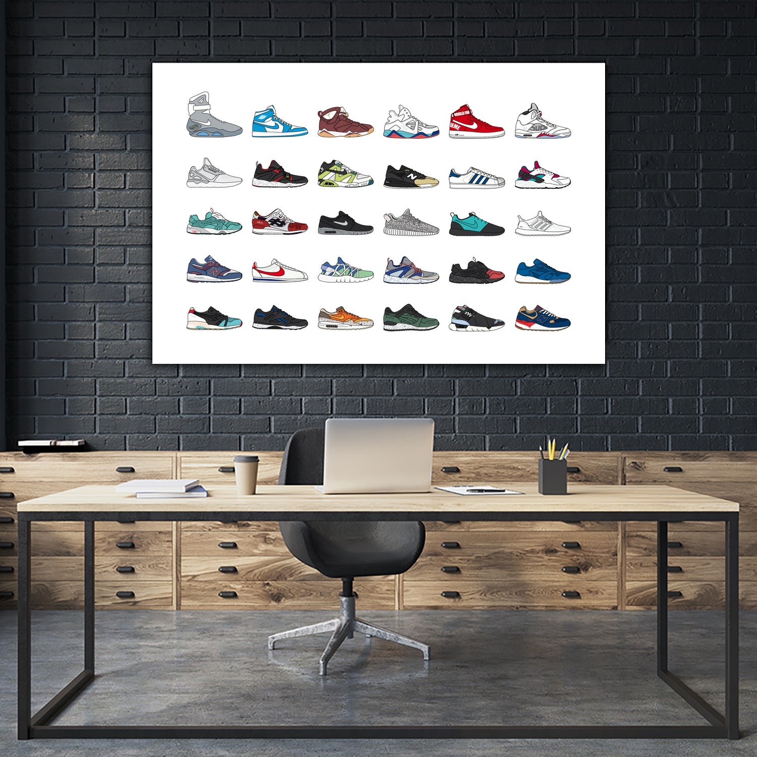 Assorted Sneaker by Herinson Alvarez on GIANT ART - white digital drawing