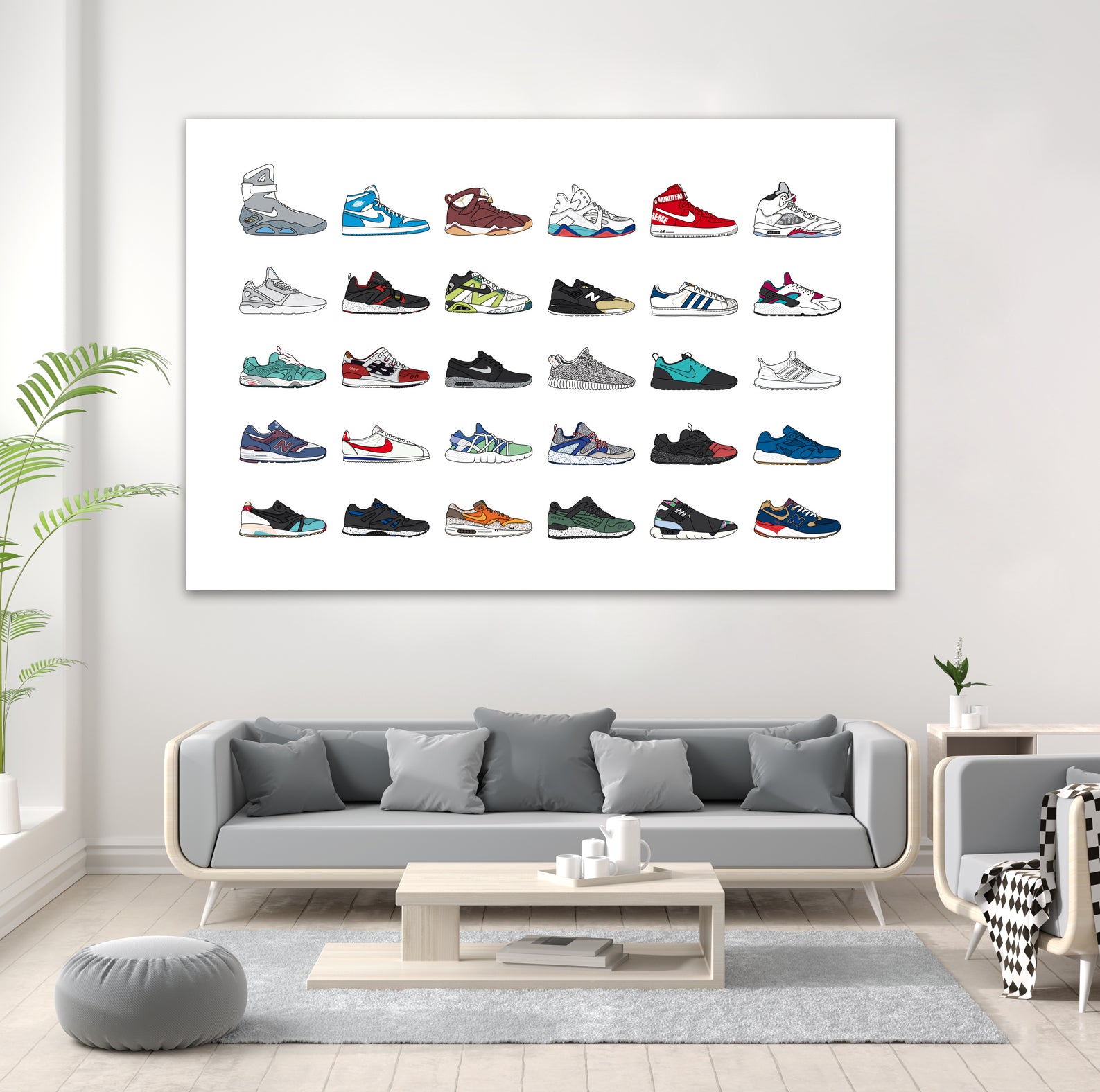 Assorted Sneaker by Herinson Alvarez on GIANT ART - white digital drawing