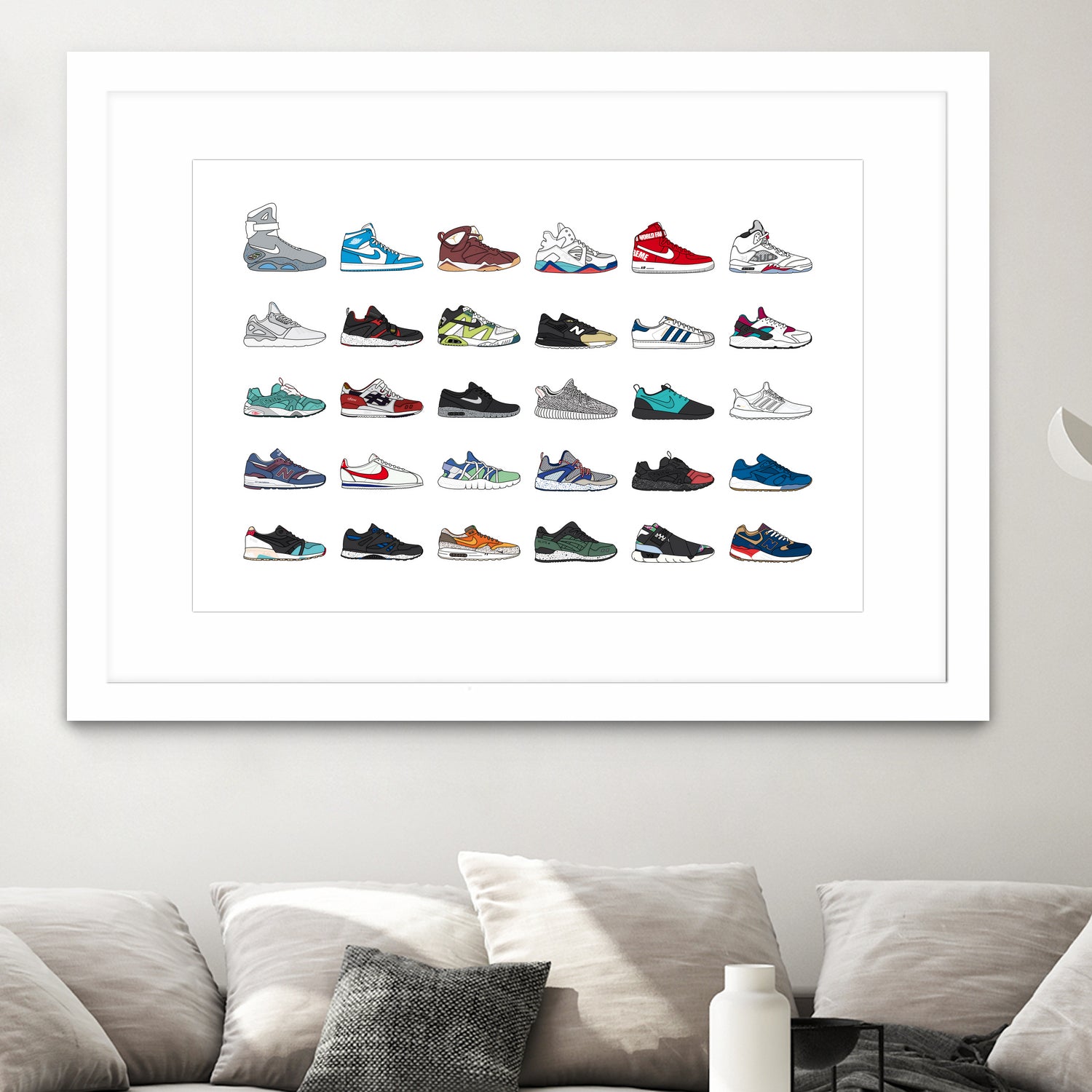 Assorted Sneaker by Herinson Alvarez on GIANT ART - white digital drawing