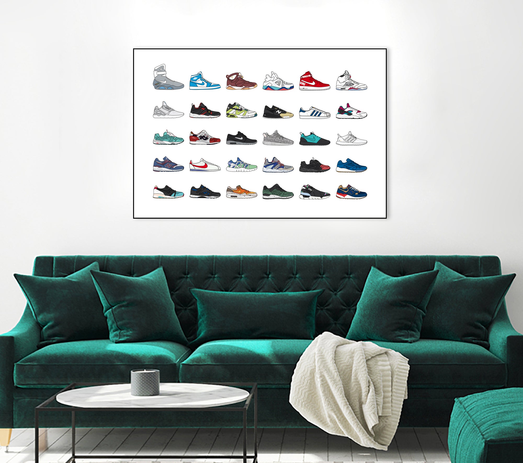 Assorted Sneaker by Herinson Alvarez on GIANT ART - white digital drawing