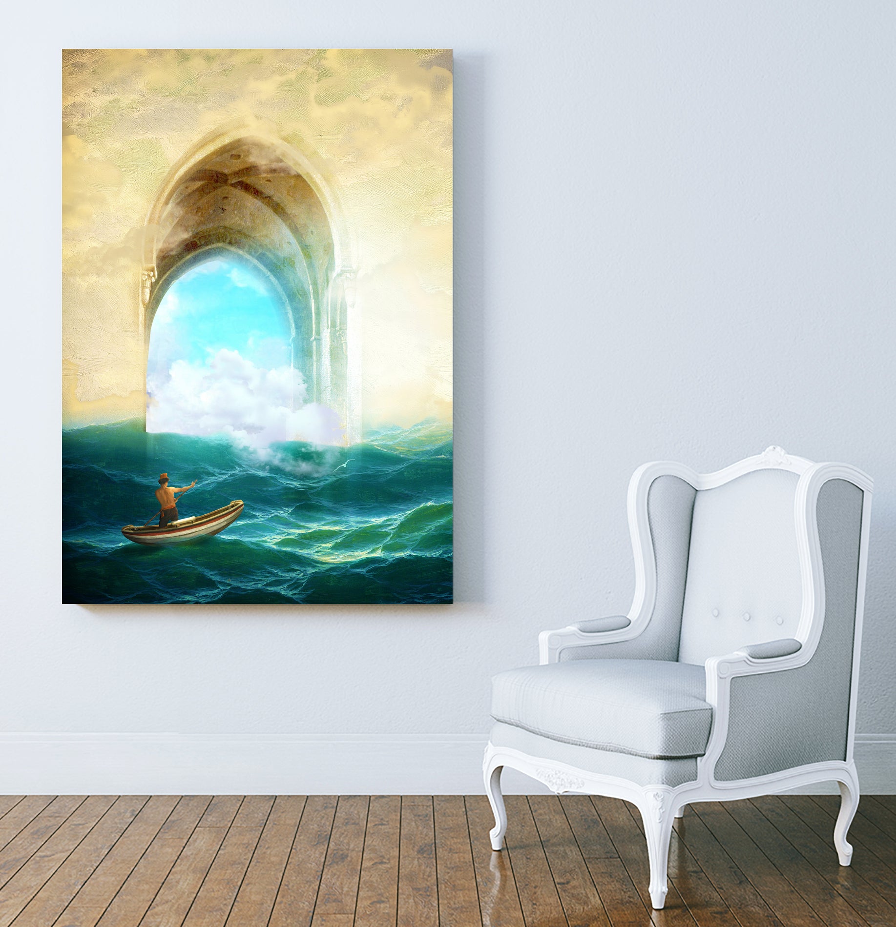 The Veil of Mists by Diogo Veríssimo on GIANT ART - yellow photo manipulation