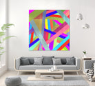 STRIPES II by Anthony Foronda on GIANT ART - pink vector illustration