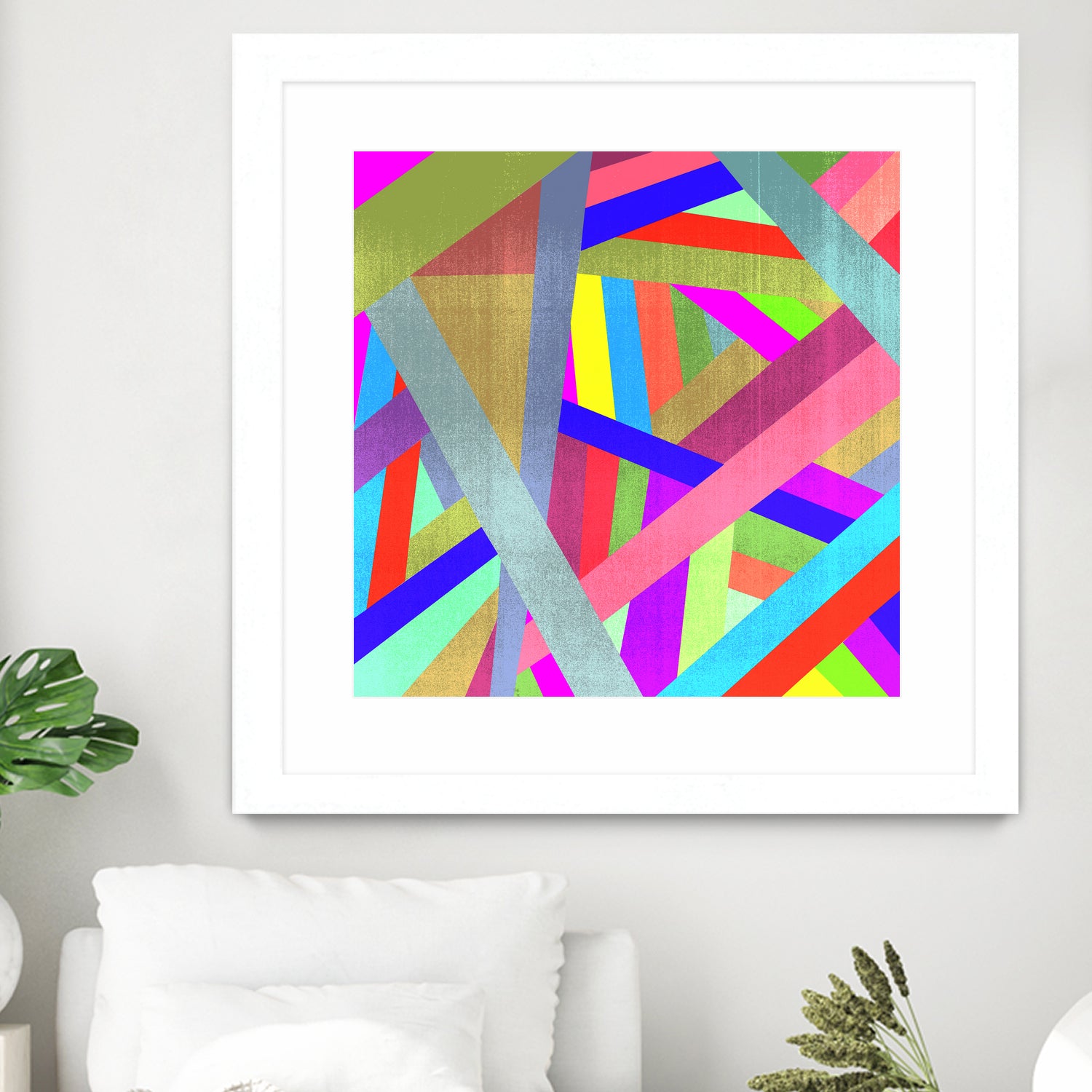 STRIPES II by Anthony Foronda on GIANT ART - pink vector illustration